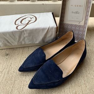 M. Gemi blue suede Stellato Sachetto